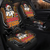 Wests Tigers Christmas Custom Car Seat Cover - Christmas Knit Patterns Vintage Jersey Ugly Car Seat Cover