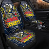 North Queensland Cowboys Christmas Custom Car Seat Cover - Christmas Knit Patterns Vintage Jersey Ugly Car Seat Cover