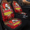 Redcliffe Dolphins Christmas Custom Car Seat Cover - Christmas Knit Patterns Vintage Jersey Ugly Car Seat Cover