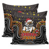 Wests Tigers Christmas Custom Pillow Cases - Christmas Knit Patterns Vintage Jersey Ugly Pillow Cases