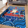 Newcastle Knights Christmas Custom Area Rug - Christmas Knit Patterns Vintage Jersey Ugly Area Rug