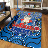 Newcastle Knights Christmas Custom Area Rug - Christmas Knit Patterns Vintage Jersey Ugly Area Rug