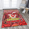 St. George Illawarra Dragons Christmas Custom Area Rug - Christmas Knit Patterns Vintage Jersey Ugly Area Rug