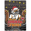 Wests Tigers Christmas Custom Area Rug - Christmas Knit Patterns Vintage Jersey Ugly Area Rug