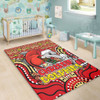 Redcliffe Dolphins Christmas Custom Area Rug - Christmas Knit Patterns Vintage Jersey Ugly Area Rug