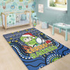 Canberra Raiders Christmas Custom Area Rug - Christmas Knit Patterns Vintage Jersey Ugly Area Rug