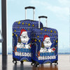 Canterbury-Bankstown Bulldogs Christmas Custom Luggage Cover - Christmas Knit Patterns Vintage Jersey Ugly Luggage Cover
