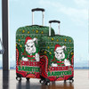 South Sydney Rabbitohs Custom Luggage Cover - Christmas Knit Patterns Vintage Jersey Ugly Luggage Cover