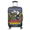 North Queensland Cowboys Christmas Custom Luggage Cover - Christmas Knit Patterns Vintage Jersey Ugly Luggage Cover