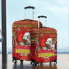 Redcliffe Dolphins Christmas Custom Luggage Cover - Christmas Knit Patterns Vintage Jersey Ugly Luggage Cover