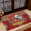 Redcliffe Dolphins Christmas Custom Doormat - Christmas Knit Patterns Vintage Jersey Ugly Doormat