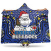 Canterbury-Bankstown Bulldogs Christmas Custom Hooded Blanket - Christmas Knit Patterns Vintage Jersey Ugly Hooded Blanket