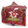 St. George Illawarra Dragons Christmas Custom Hooded Blanket - Christmas Knit Patterns Vintage Jersey Ugly Hooded Blanket