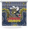North Queensland Cowboys Christmas Custom Shower Curtain - Christmas Knit Patterns Vintage Jersey Ugly Shower Curtain