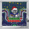 New Zealand Warriors Christmas Custom Shower Curtain - Christmas Knit Patterns Vintage Jersey Ugly Shower Curtain