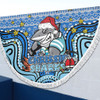 Cronulla-Sutherland Sharks Christmas Custom Beach Blanket - Christmas Knit Patterns Vintage Jersey Ugly Beach Blanket