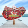 St. George Illawarra Dragons Christmas Custom Beach Blanket - Christmas Knit Patterns Vintage Jersey Ugly Beach Blanket