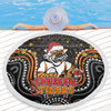 Wests Tigers Christmas Custom Beach Blanket - Christmas Knit Patterns Vintage Jersey Ugly Beach Blanket
