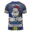Canterbury-Bankstown Bulldogs Christmas Custom T-Shirt - Christmas Knit Patterns Vintage Jersey Ugly T-Shirt