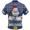 Canterbury-Bankstown Bulldogs Christmas Custom Hawaiian Shirt - Christmas Knit Patterns Vintage Jersey Ugly Hawaiian Shirt