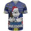 Canterbury-Bankstown Bulldogs Christmas Custom Baseball Shirt - Christmas Knit Patterns Vintage Jersey Ugly Baseball Shirt