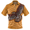 Australia Eagle Aboriginal Polo Shirt - Aboriginal Eagles With Dot Painting Pattern Polo Shirt