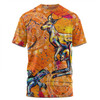 Australia Kangaroo Aboriginal T-shirt - Australia Kangaroo And Goanna T-shirt