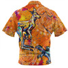 Australia Kangaroo Aboriginal Hawaiian Shirt - Australia Kangaroo And Goanna Hawaiian Shirt