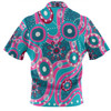 Australia Aboriginal Hawaiian Shirt - Pink Aboriginal Dot Art Inspired Hawaiian Shirt