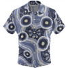 Australia Aboriginal Hawaiian Shirt - Purple Aboriginal Dot Art Inspired Hawaiian Shirt