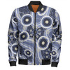 Australia Aboriginal Bomber Jacket - Purple Aboriginal Dot Art Inspired Bomber Jacket