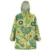 Australia Aboriginal Snug Hoodie - Yellow Aboriginal Dot Art Inspired Snug Hoodie