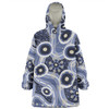 Australia Aboriginal Snug Hoodie - Purple Aboriginal Dot Art Inspired Snug Hoodie