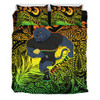 Penrith Panthers Torres Strait Islands Bedding Set - Torres Strait Islanders Patterns with Penrith Panthers Bedding Set