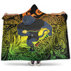 Penrith Panthers Torres Strait Islands Hooded Blanket - Torres Strait Islanders Patterns with Penrith Panthers Hooded Blanket