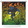 Penrith Panthers Torres Strait Islands Shower Curtain - Torres Strait Islanders Patterns with Penrith Panthers Shower Curtain