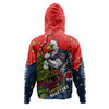 Sydney Roosters Christmas Custom Hoodie - Let's Get Lit Chrisse Pressie Hoodie