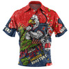 Sydney Roosters Christmas Custom Polo Shirt - Let's Get Lit Chrisse Pressie Polo Shirt