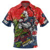 Sydney Roosters Christmas Custom Polo Shirt - Let's Get Lit Chrisse Pressie Polo Shirt