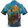 Gold Coast Titans Christmas Custom Polo Shirt - Let's Get Lit Chrisse Pressie Polo Shirt