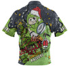 Canberra Raiders Christmas Custom Polo Shirt - Let's Get Lit Chrisse Pressie Polo Shirt