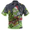 Canberra Raiders Christmas Custom Polo Shirt - Let's Get Lit Chrisse Pressie Polo Shirt