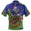 New Zealand Warriors Christmas Custom Polo Shirt - Let's Get Lit Chrisse Pressie Polo Shirt