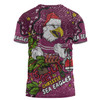 Manly Warringah Sea Eagles Christmas Custom T-shirt - Let's Get Lit Chrisse Pressie T-shirt