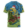 Parramatta Eels Christmas Custom T-shirt - Let's Get Lit Chrisse Pressie T-shirt