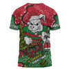 South Sydney Rabbitohs Custom T-shirt - Let's Get Lit Chrisse Pressie T-shirt