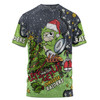 Canberra Raiders Christmas Custom T-shirt - Let's Get Lit Chrisse Pressie T-shirt