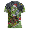 Canberra Raiders Christmas Custom T-shirt - Let's Get Lit Chrisse Pressie T-shirt