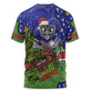 New Zealand Warriors Christmas Custom T-shirt - Let's Get Lit Chrisse Pressie T-shirt