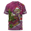 Queensland Cane Toads Christmas Custom T-shirt - Let's Get Lit Chrisse Pressie T-shirt